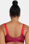 Parfait Padded Racerback Sports Bra - Rumba Red and Cherry — thumbnail 2